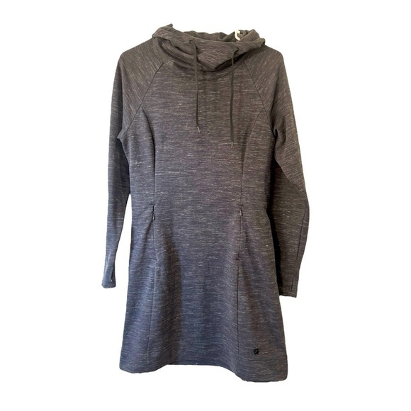 Kuhl Dresses & Skirts - Kuhl Women’s Helix Cowl Hoodie Dress Size Small Heather Gray